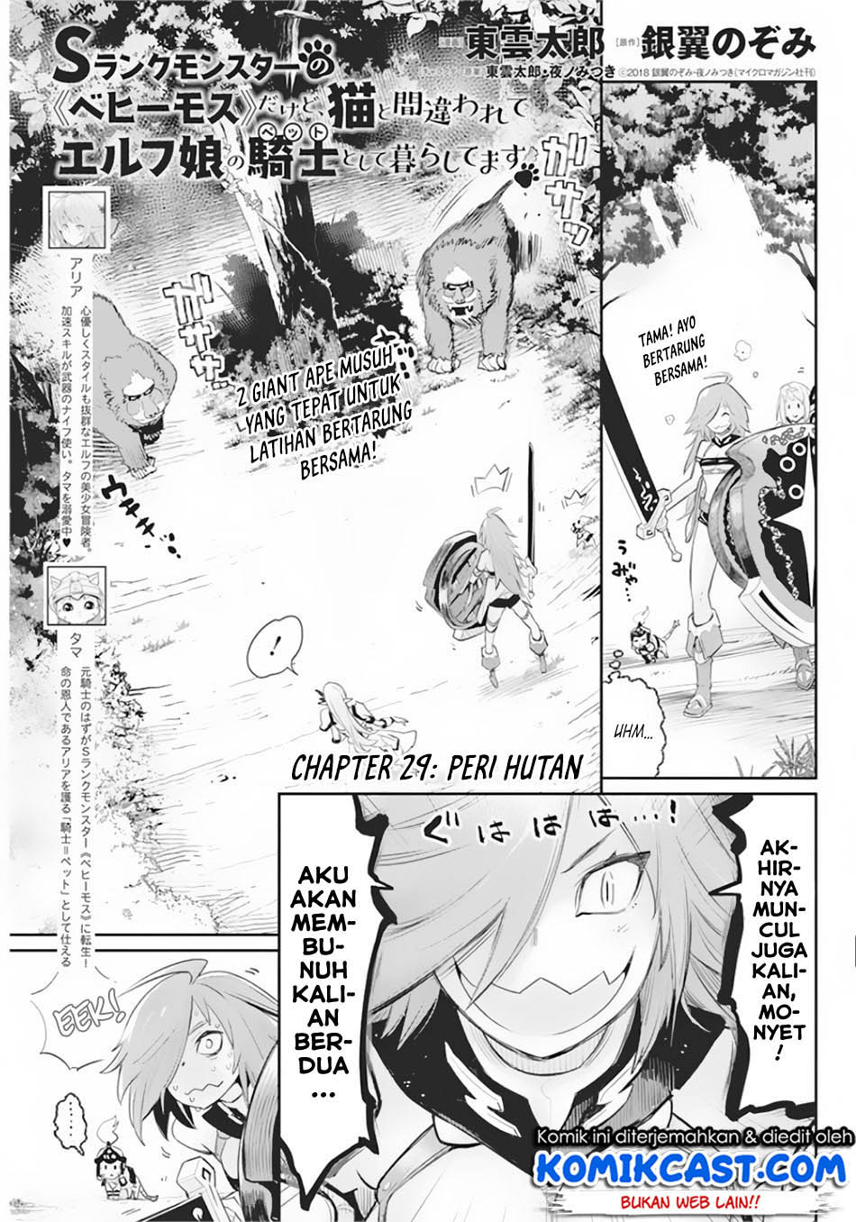 S-Rank Monster no Behemoth Dakedo, Neko to Machigawarete Erufu Musume no Kishi (Pet) Toshite Kurashitemasu Chapter 29 Gambar 2